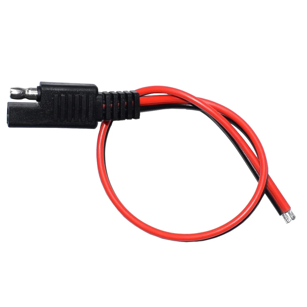 5 PCS SAE Power Automotive Extension Cable 18AWG 30CM 2 Pin with SAE