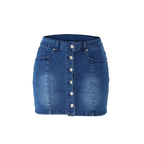 2025 New Women Summer Denim Skirt Fashion Sexy Buttocks Jeans Mini