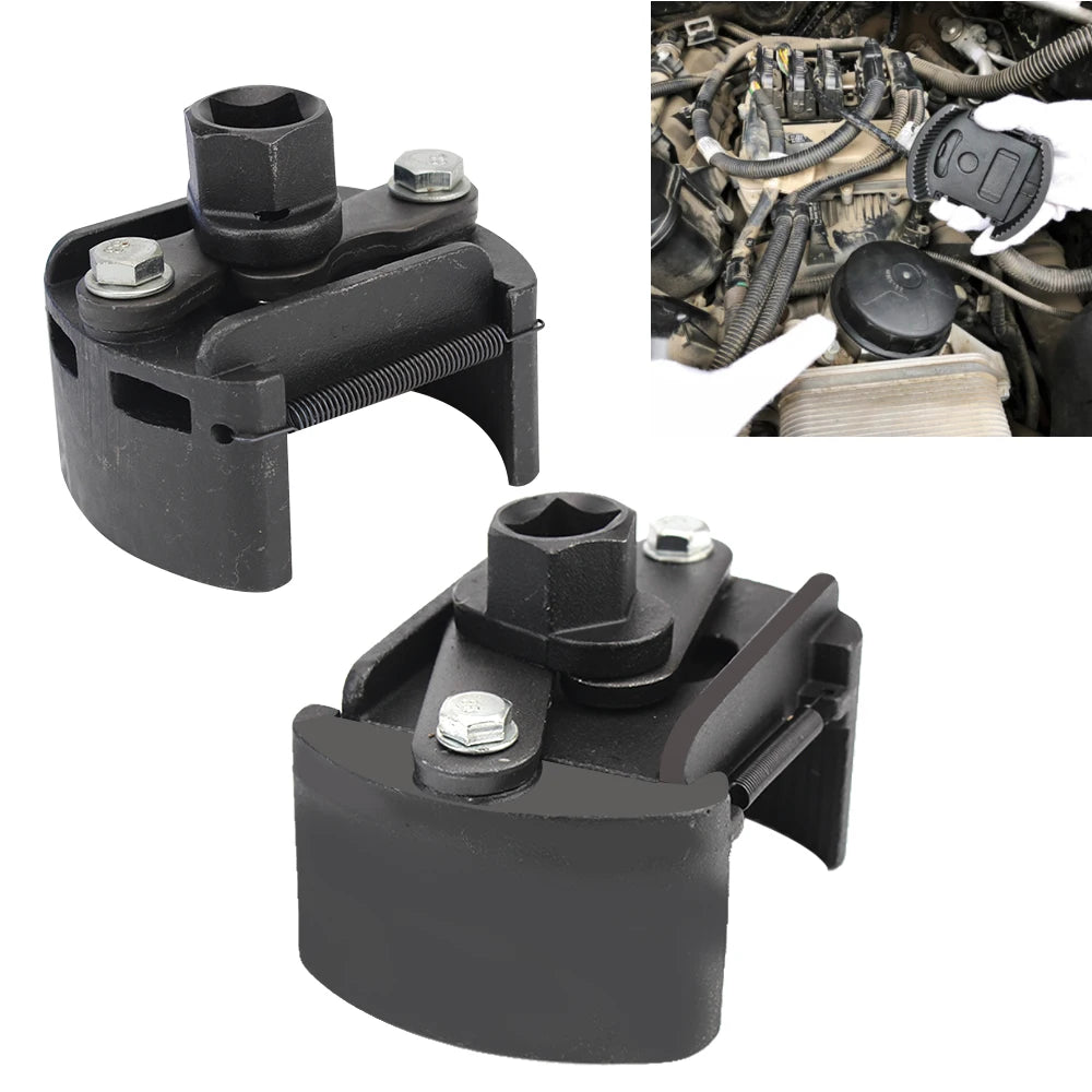 60-105mm Car Oil Filter Wrench Fuel Filter Removal Cast Steel Spanner