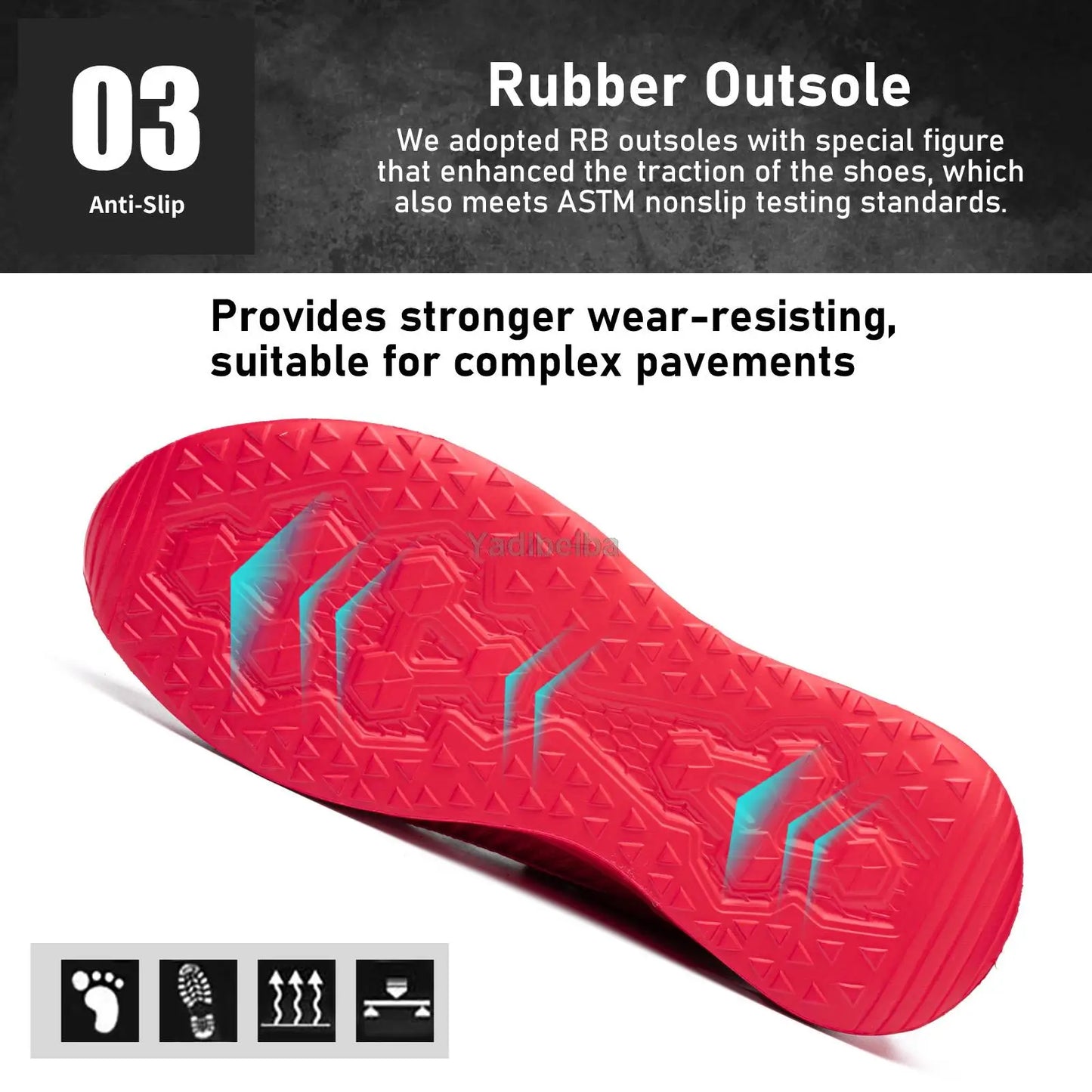 Steel Toe Safety Shoes for Men Women Lightweight Work Sneakers