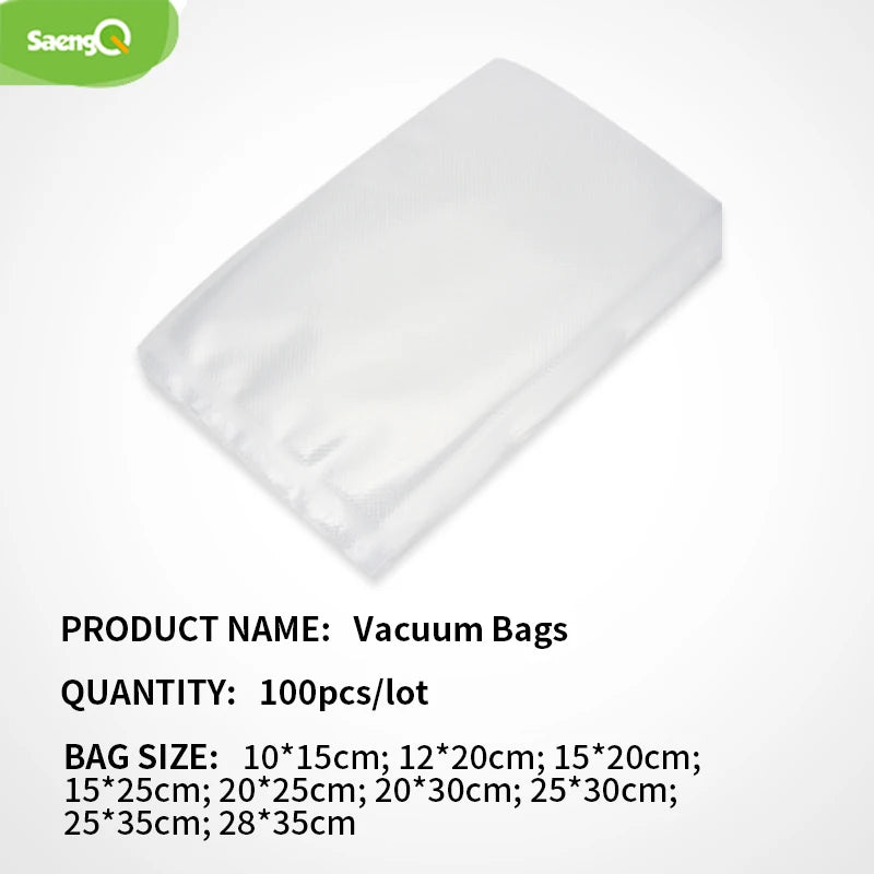 saengQ Kitchen Vacuum Bags for Food Vacuum Sealer Packing Machine Food