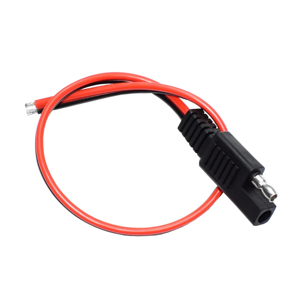 5 PCS SAE Power Automotive Extension Cable 18AWG 30CM 2 Pin with SAE