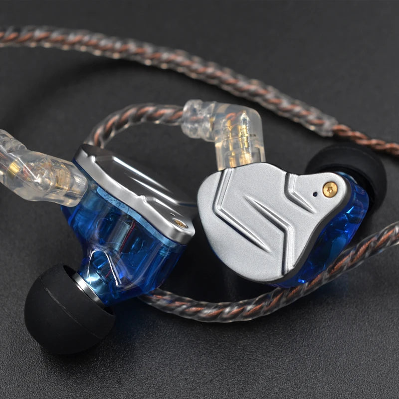 KZ ZSN PRO 1BA 1DD Hybrid Drive In Ear Earphones HIFI Metal Bass