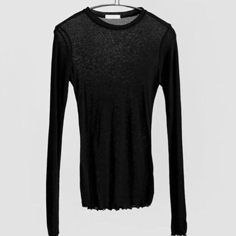 High Quality Plain T Shirt Women Cotton Elastic Basic T-shirts Female