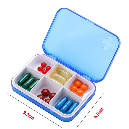 Folding Pill Case Medicine Drug Pills organizer storage Boxs Portable