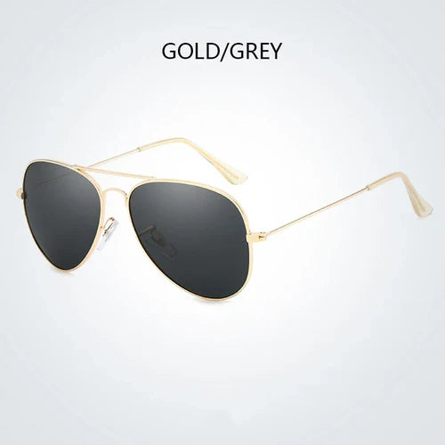 Classic Pilot Men Sunglasses Polarized Vintage Metal Ray Sun Glasses