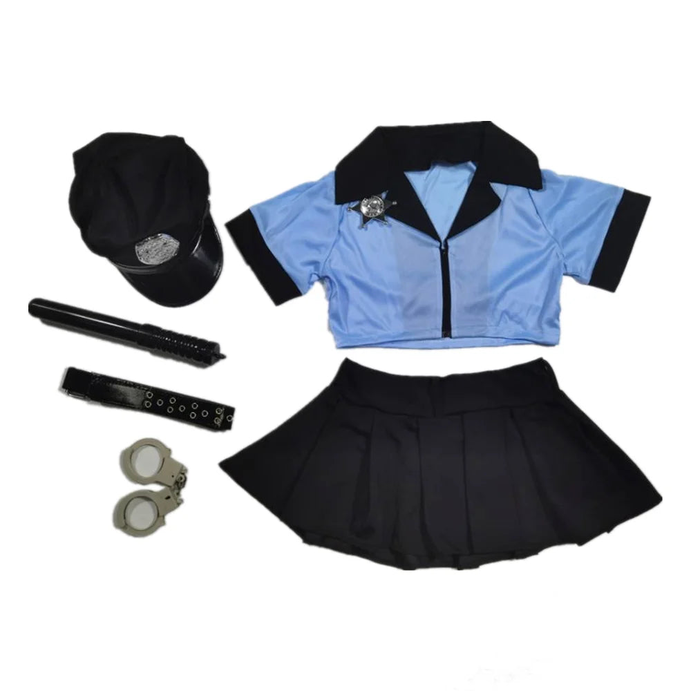 S-2XL Sexy Cop Cosplay Erotic Lingerie Policewoman Costume Police