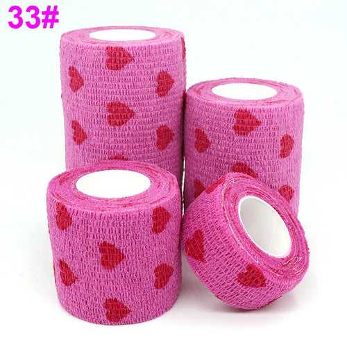 COYOCO Printed Self Elastic Adhesive Athletic Tape Wraps 2.5cm Sports
