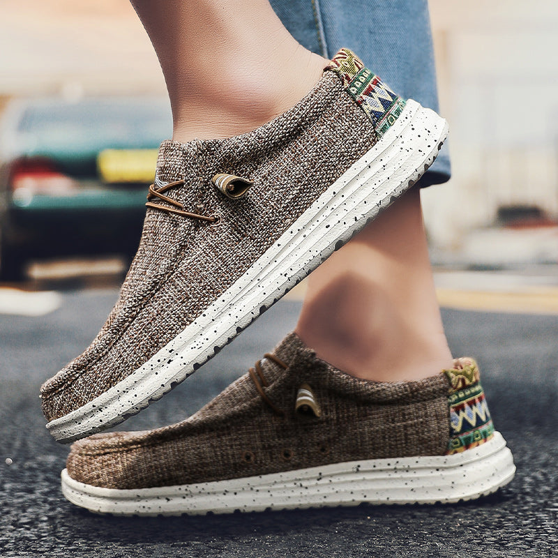Large Size Outdoor Men's Casual Denim Canvas Shoes Vulcanize Shoes