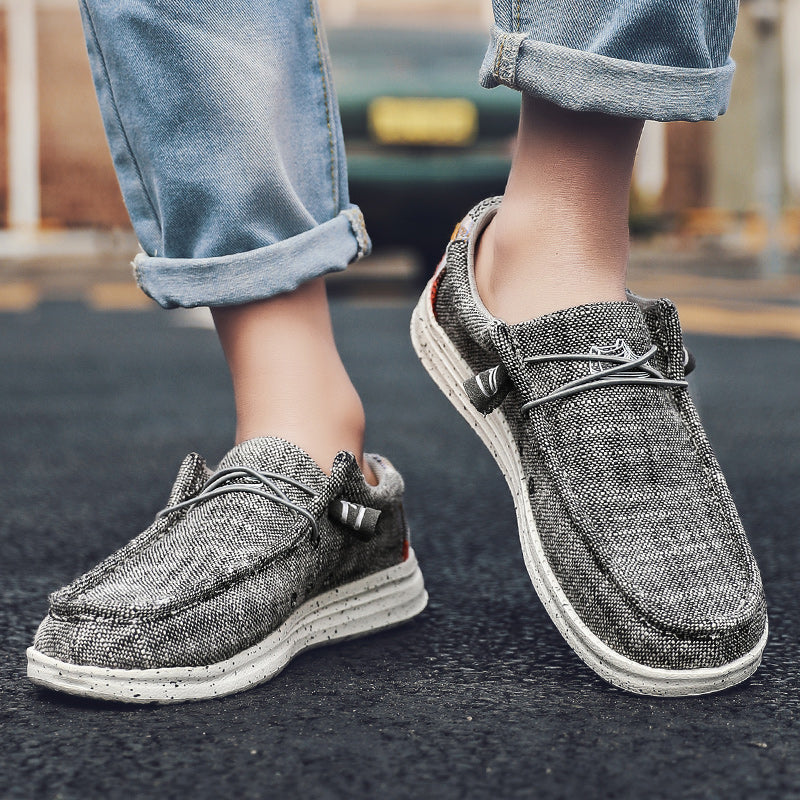 Large Size Outdoor Men's Casual Denim Canvas Shoes Vulcanize Shoes