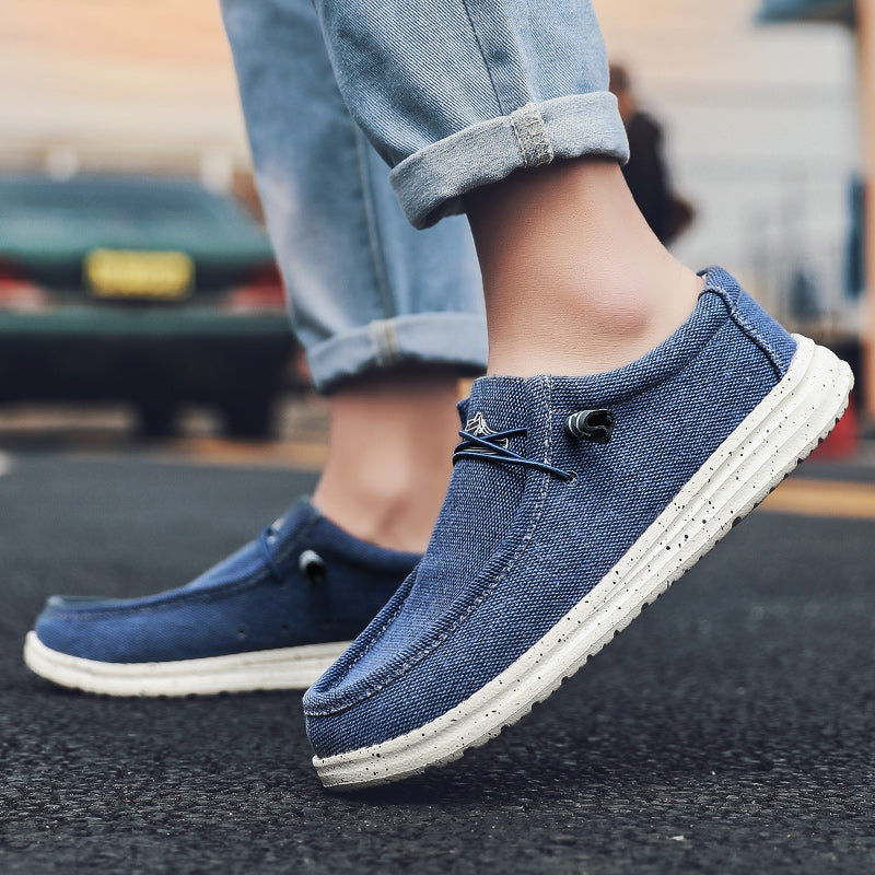 Large Size Outdoor Men's Casual Denim Canvas Shoes Vulcanize Shoes