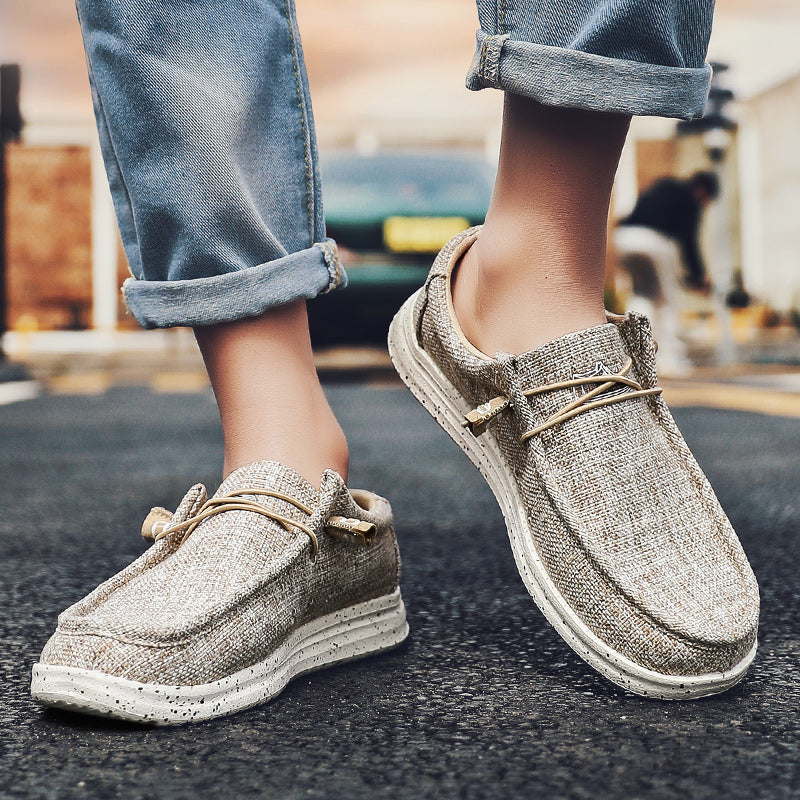 Large Size Outdoor Men's Casual Denim Canvas Shoes Vulcanize Shoes