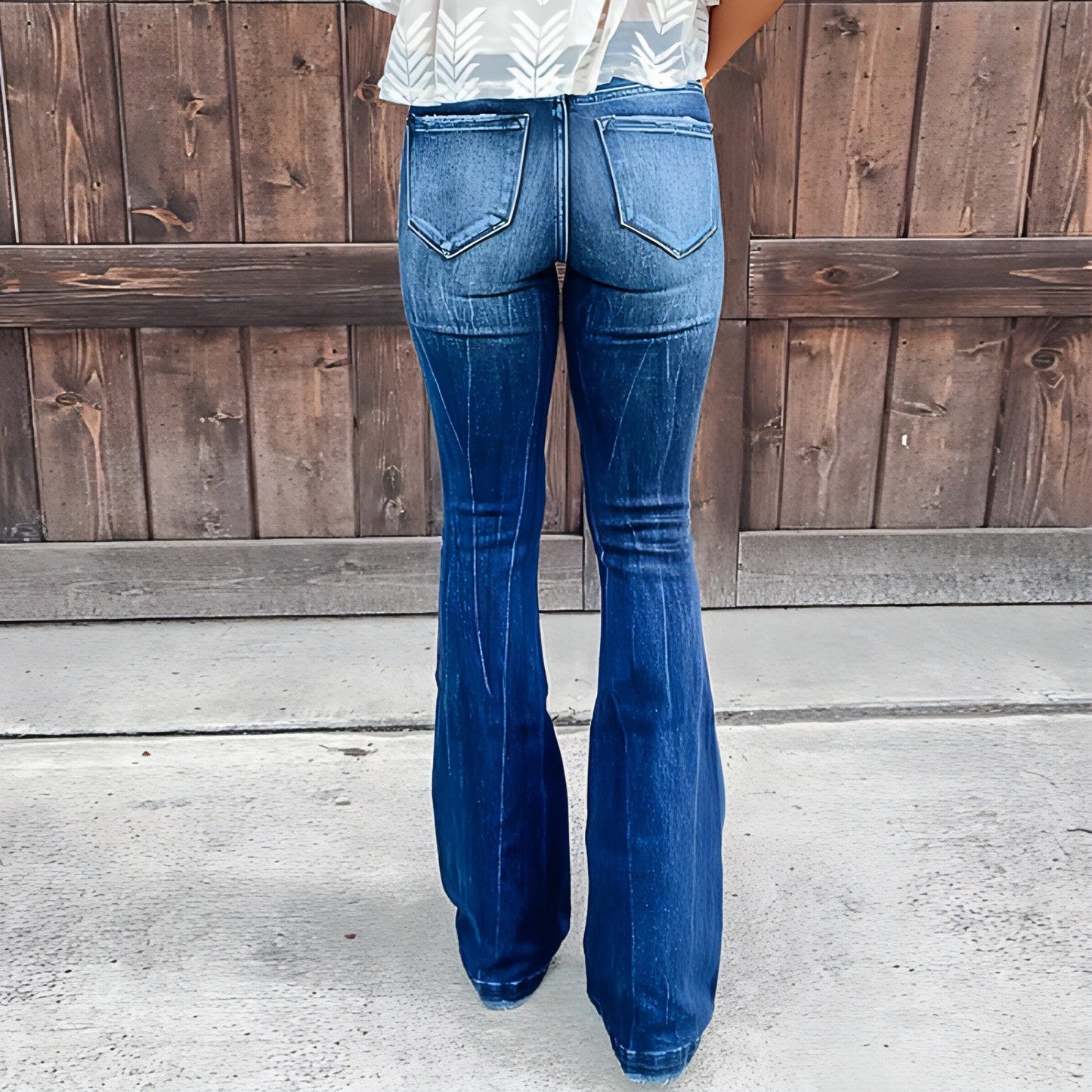 UrbanFade™ – Women's Ripped High-Waist Jeans
