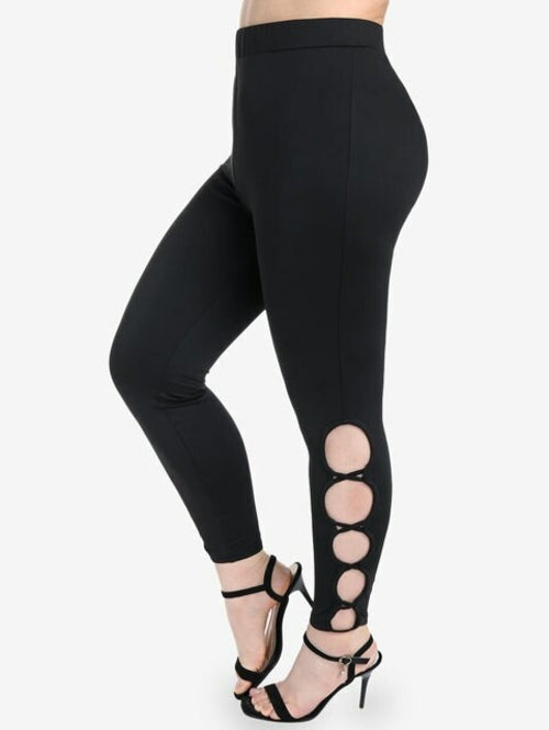 Rosegal S-5xl Leggings For Women Cute Cartoon Cat Paw Footprints