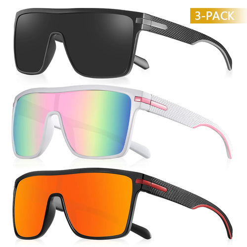 CRIXALIS Fashion Polarized Sunglasses For Men Square Oversized Anti