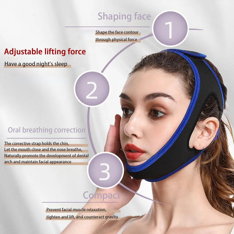 Anti Snoring Belt Triangular Chin Strap Mouth Guard Gifts for Women