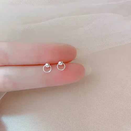 New Minimalism Earring 925 Silver Needle Allergic Protection Mini