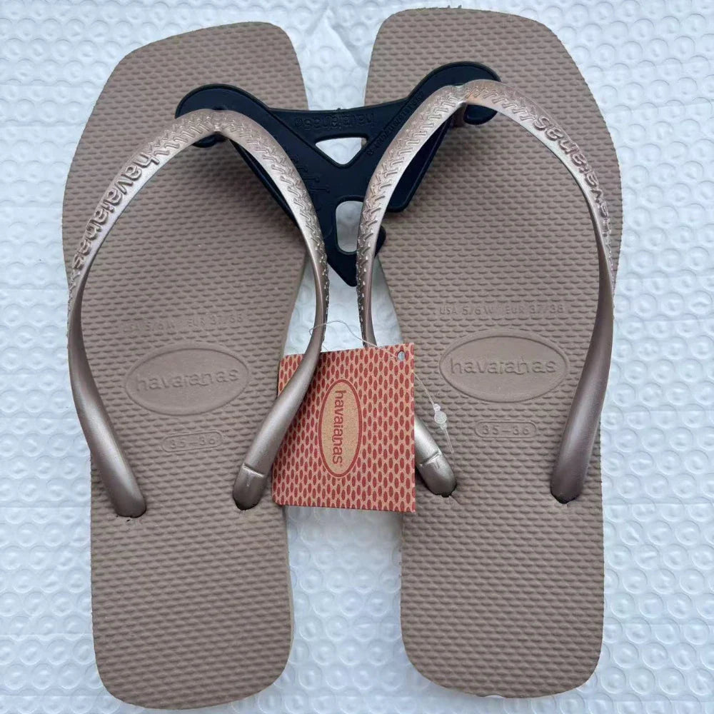 Summer New Women's Flip Flops Summer Outdoor Slippers Travel Outdoor Beach Slippers 2025 Fashion Women's Shoes zapatos de mujer