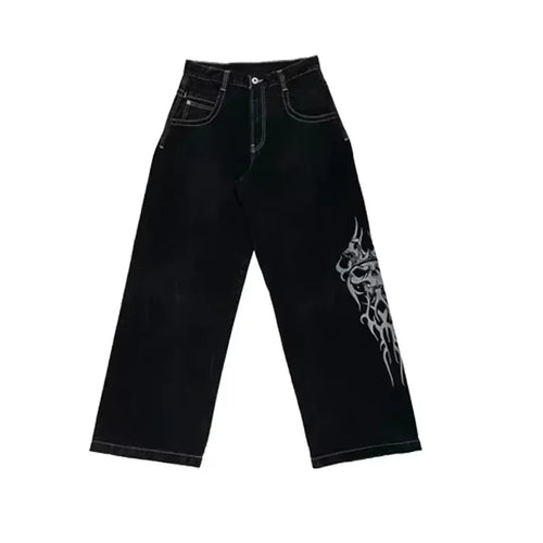 Y2K Baggy Jeans men Harajuku 2000s vintage Embroidered high quality