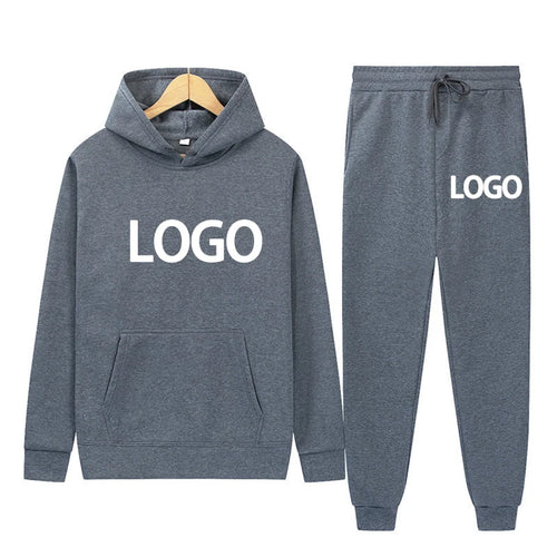 Customized Printed Men Women Tracksuit Hooded Sweatshirts and Jogger