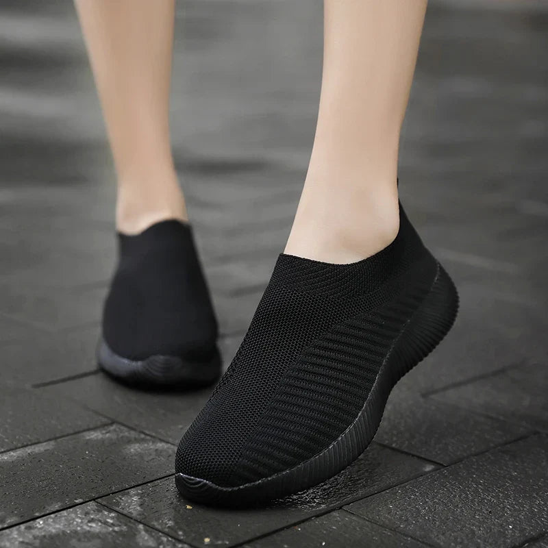 Women Vulcanized Shoes Breathable High Quality Women Sneakers Slip On