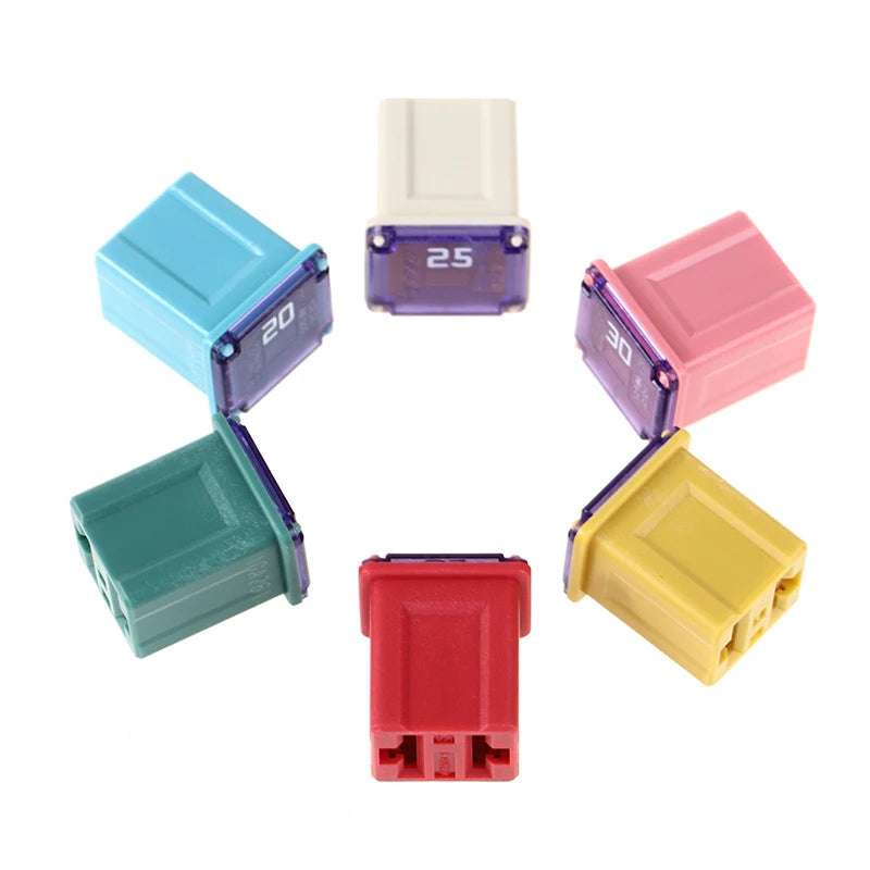Square Fuse 20A 25A 30A 40A 50A PEC Automotive Car Fuse Tube
