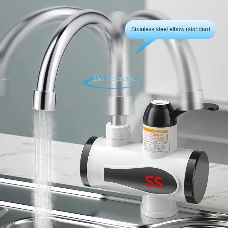 Electric Kitchen Water Heater Tap Instant Hot Water Faucet Heater Cold