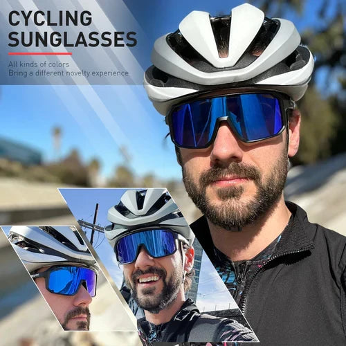 SCVCN New Outdoor Cycling Sunglasses Men Road Driving Bike Glasses
