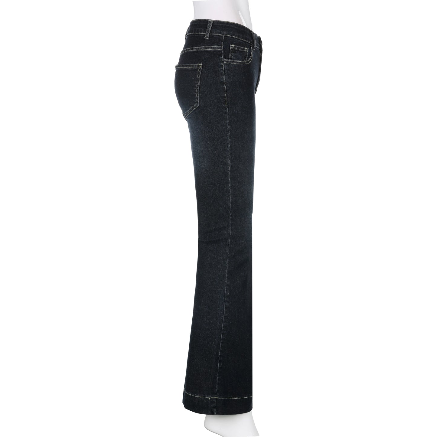 SUCHCUTE Y2k Women's Flared Pants Vintage 90s Low Waist Jeans