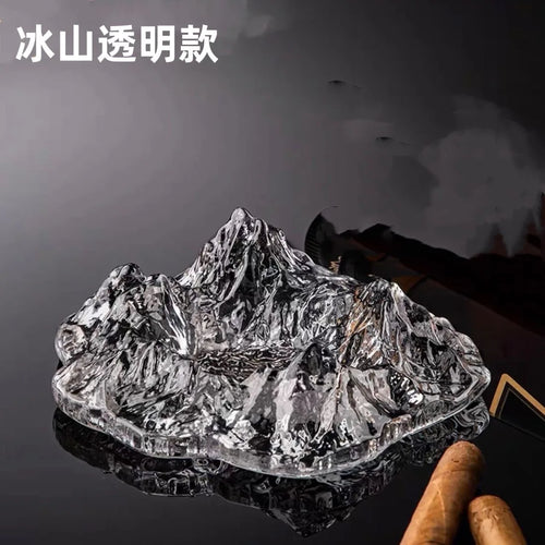 Creative Glass Dessert Tableware Iceberg Shaped Dessert Plate French
