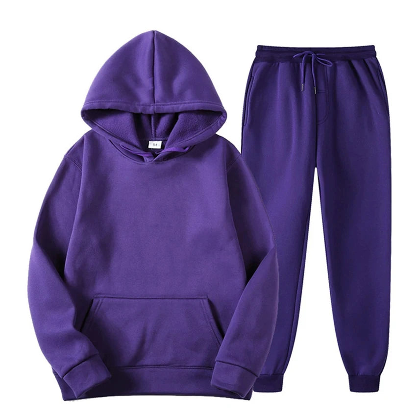 2024 Winter Brand Tracksuits Men's sets Long Sleeve Pullover + Jogging