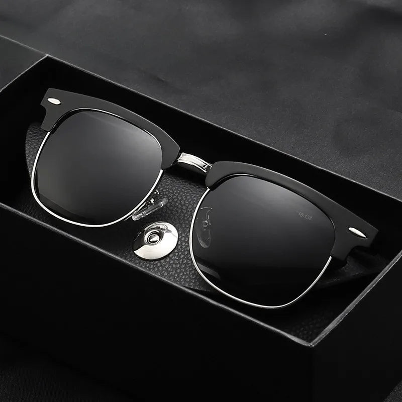 Classic UV Protection Summer Sunglasses for Men Oval Frame Driving