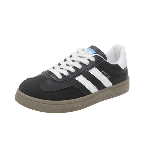 Shoes Woman 2025 Trend Casual Sneakers Comfortable Lace Up Flats