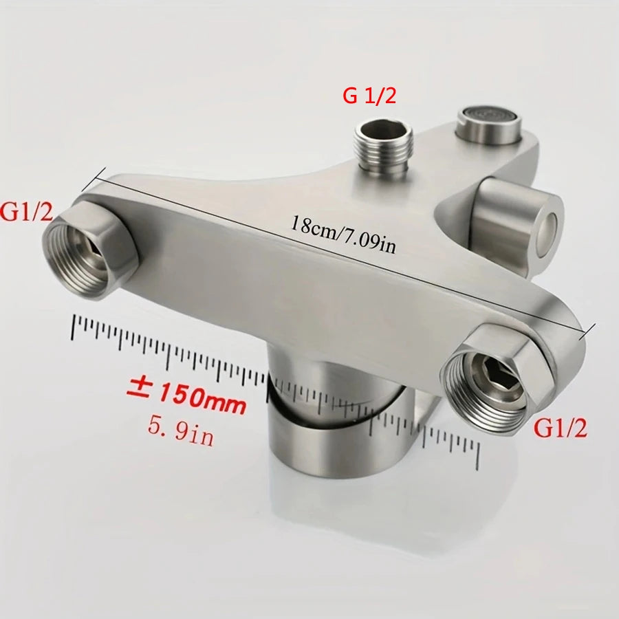 Bathroom Shower Faucet 304 Stainless Steel Mixer Tap Hot and Cold