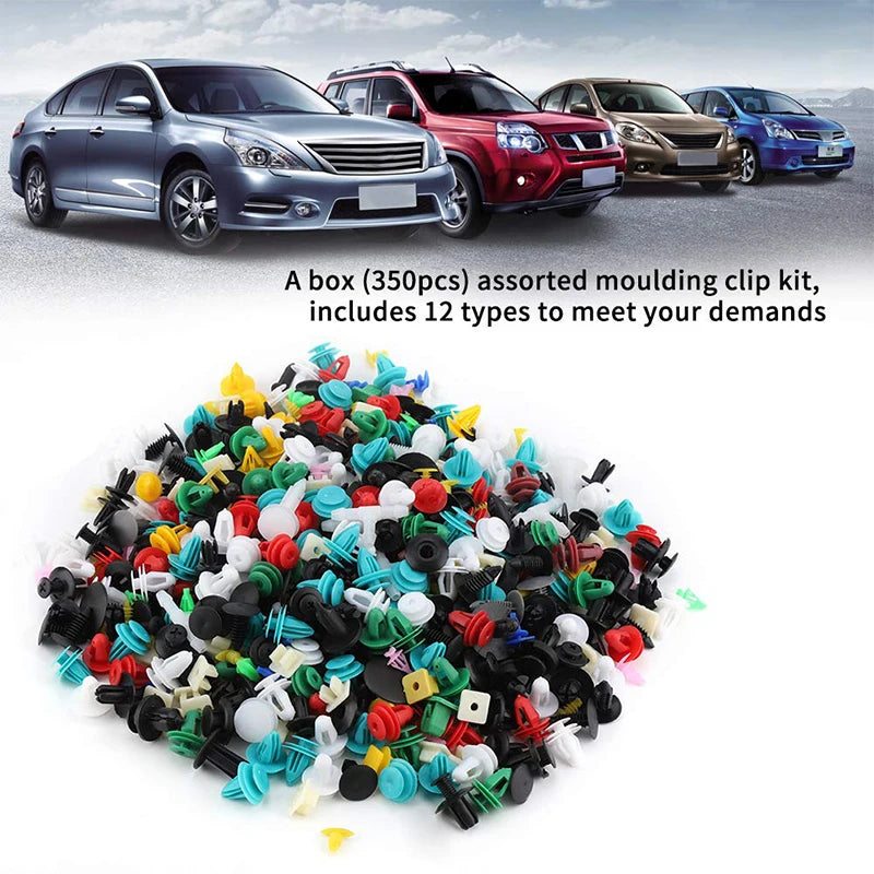 100/50 Pcs Car Clips Fastener Screws Bumper Interior Decoration Auto