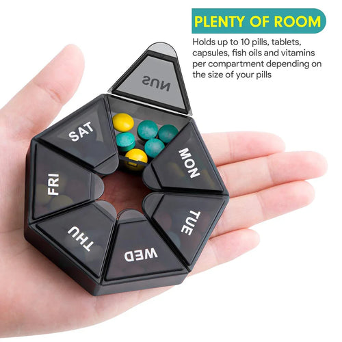 Folding Pill Case Medicine Drug Pills organizer storage Boxs Portable