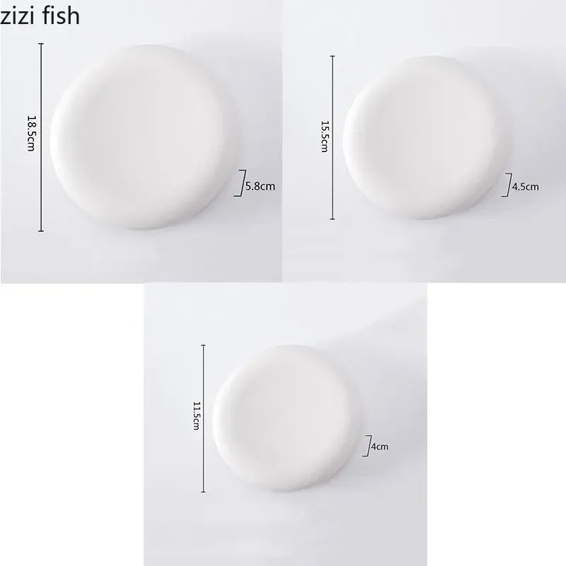 Ceramic Dinner Plate Restaurant Creative Cooking Plate Steak Plate