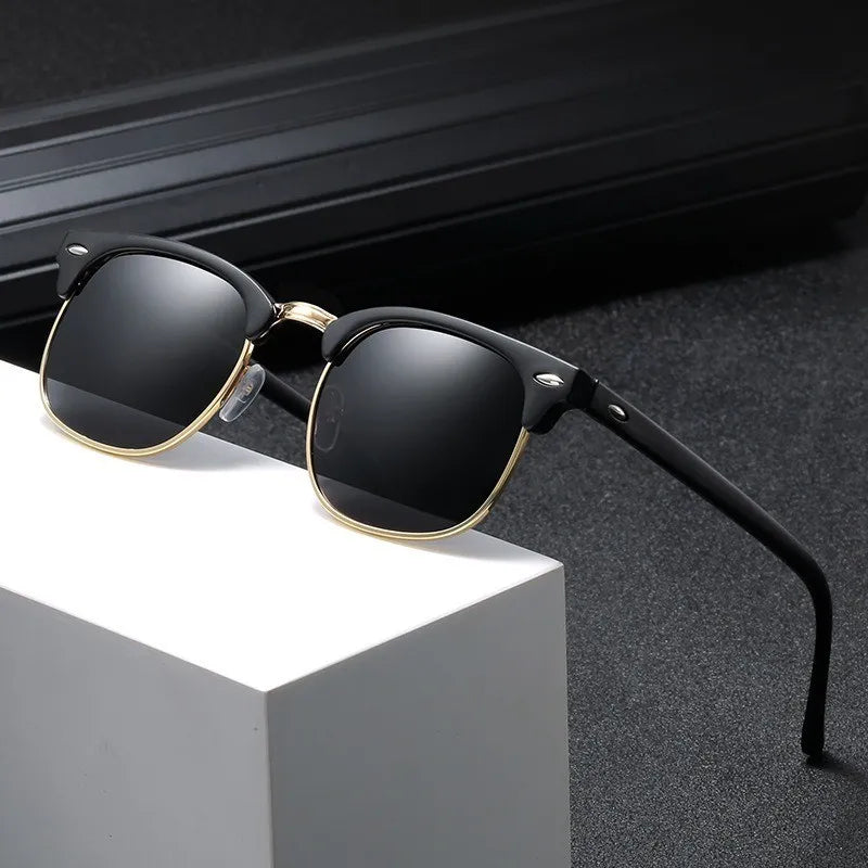 Classic UV Protection Summer Sunglasses for Men Oval Frame Driving