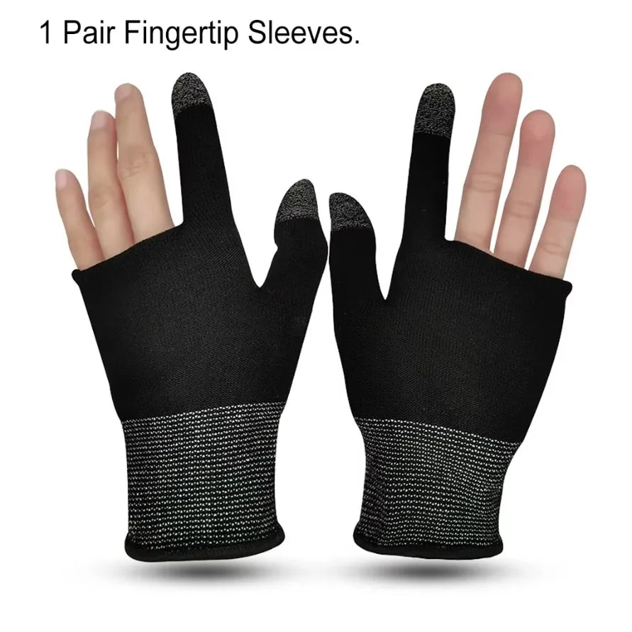 Upgrade 2pcs Finger Thumb Sleeve Gloves For Gamer Non-scratch Mobile