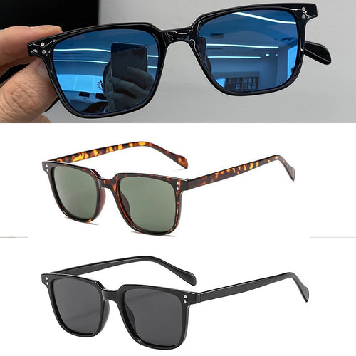Rectangle Sunglasses Women Men Polygon Vintage Brand Designer Square