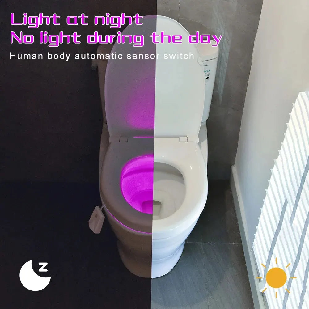 Toilet Night Light Charging Waterproof Human Sensing Toilet Induction