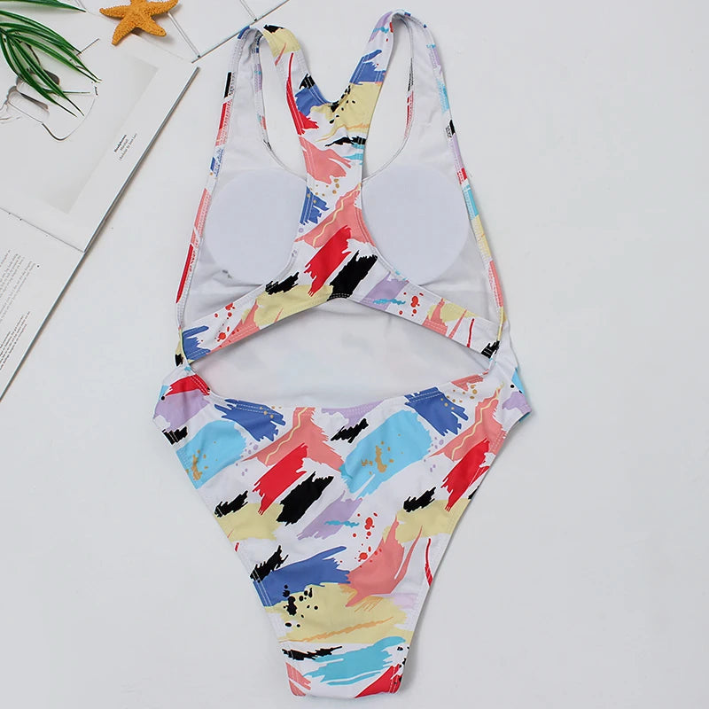 Swimsuit Women One Piece Suit 2023 Professional Sports Bathing Suit