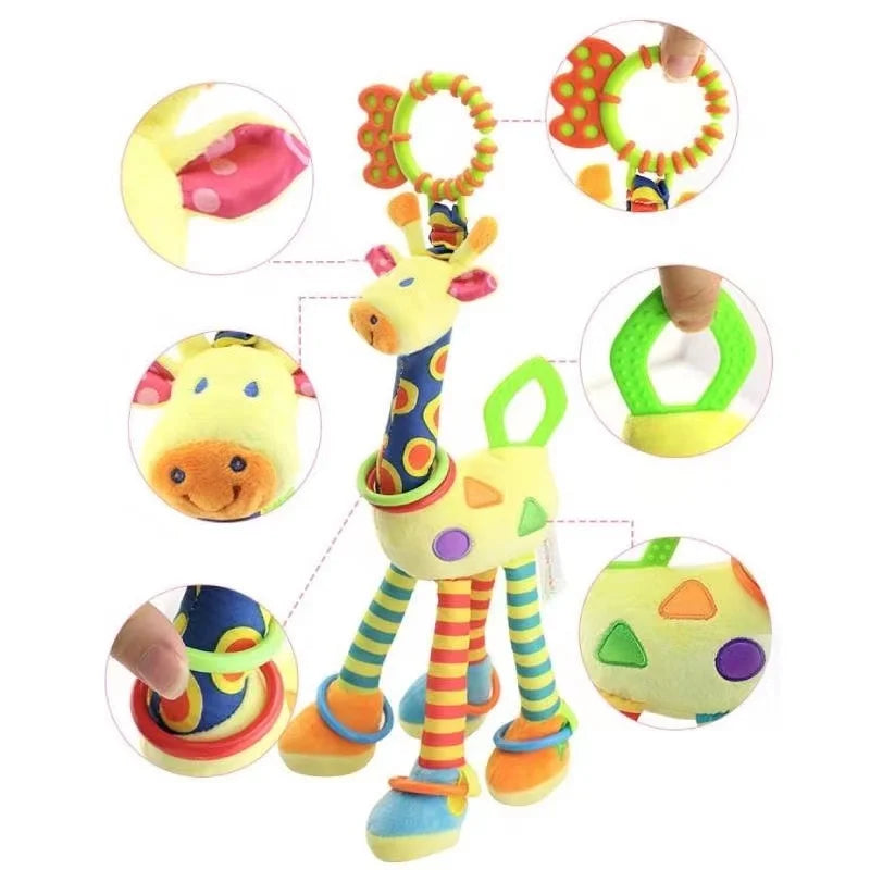 Car bed hanging giraffe, safety seat car hanging deer, baby soothing