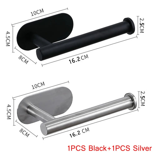 Stainless Steel Paper Towel Holder for Bathroom Kitchen No Punch Wall