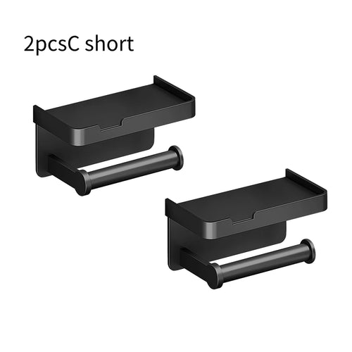 Toilet Paper Holder Wall-Mounted Aluminum alloy Toilet paper holder