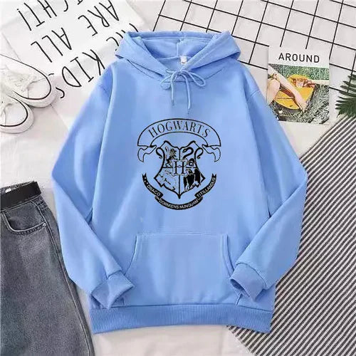 Fashion y2k Hogwarts Printed Hoodies Women Sweatshirt Autumn Winter