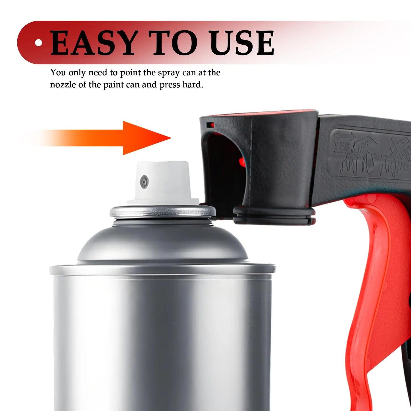 Car spray trigger handle reusable handle can convert spray can into