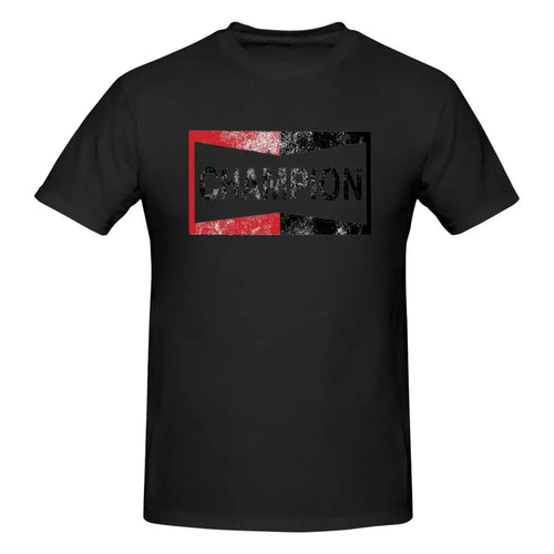 Champion Vintage Logo 100% Cotton T-shirt Men's Oversized T Shirts Men