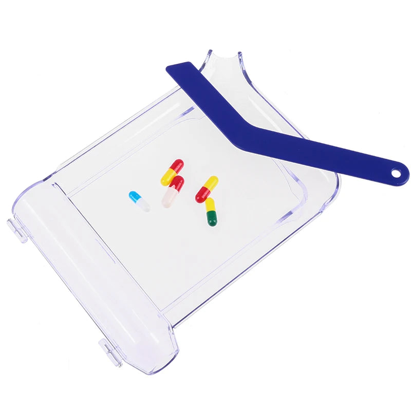 Pill Counting Tray With Spatula Pharmacy Right Hand Counter Tray
