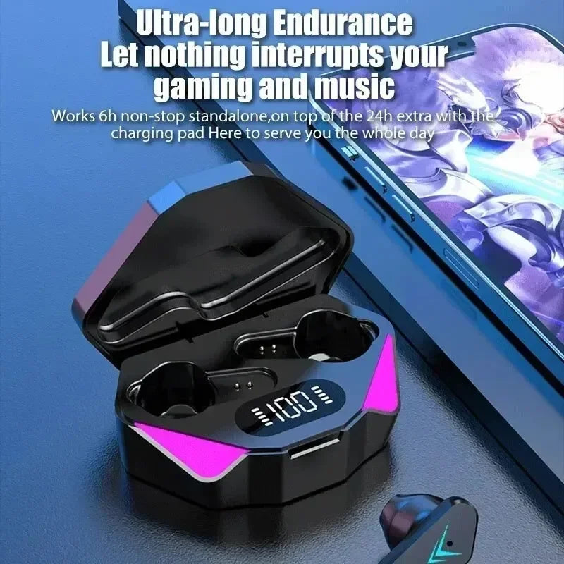 X15 TWS Gaming Earbuds Wireless Bluetooth Earphones With Mic Bass